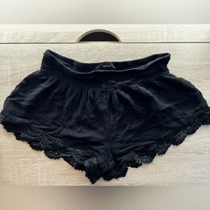 Black flowy shorts